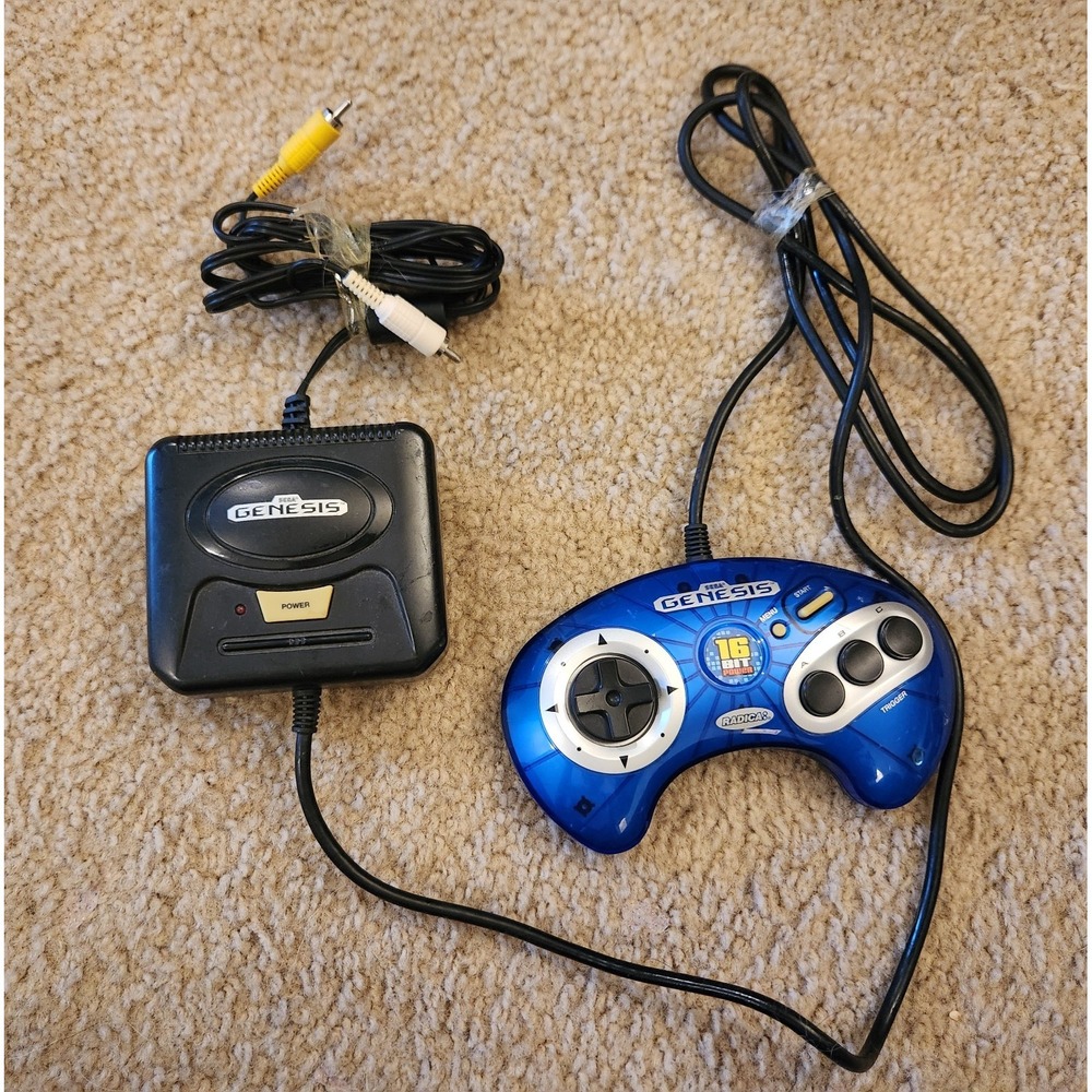 Radica Sega Genesis 16-Bit Plug & Play 6-in-1 Game System Untested